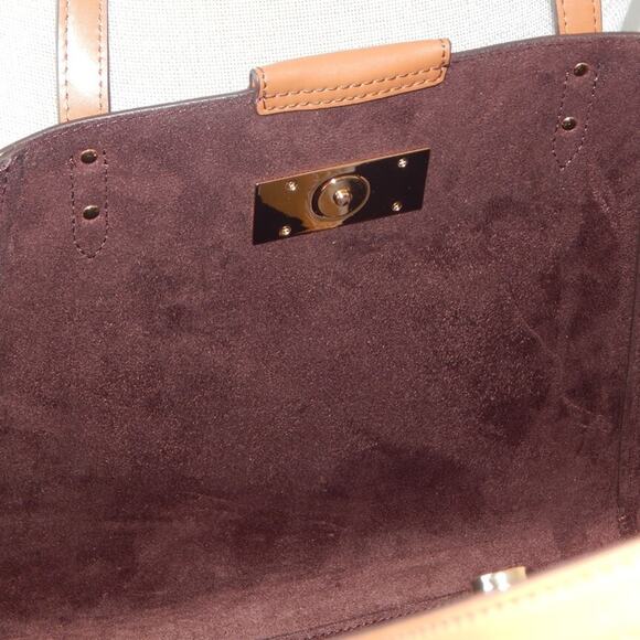 MICHAEL KORS KARLIE Monogram Center Stripes Studs Brown Multi Large Tote Bag NWT - Picture 12 of 12